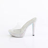 COCKTAIL-501DM Plateau Pantoletten schwarz | Fabulicious SALE