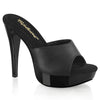 COCKTAIL-501L Plateau Pantoletten Schwarz | Fabulicious