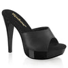 COCKTAIL-501L Plateau Pantoletten Schwarz | Fabulicious