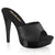 COCKTAIL-501L Plateau Pantoletten Schwarz | Fabulicious