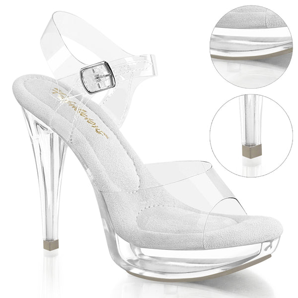COCKTAIL-508 Weiß Sandalette | Fabulicious