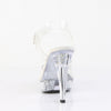 COCKTAIL-508RSI Plateau High Heel Sandaletten - Silber Glitzer Transparent von Fabulicious – Ansicht 4