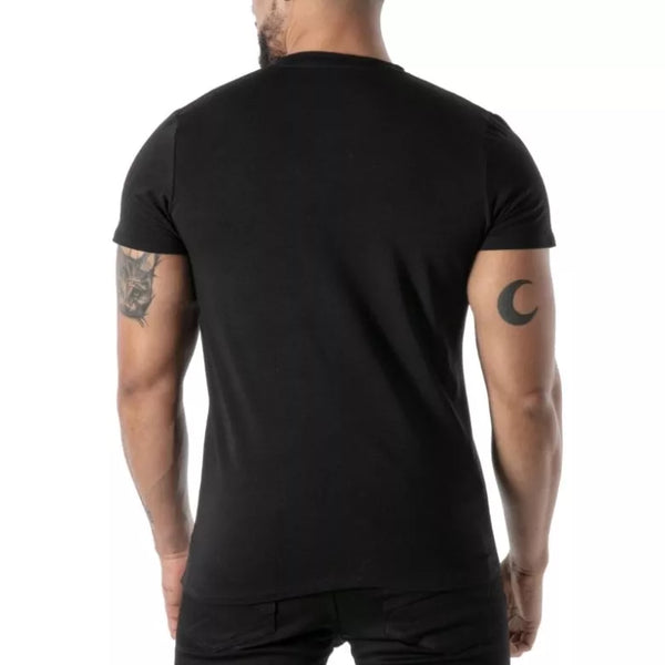 Schwarzes Colorful-T-Shirt von TOF Paris – Ansicht 4