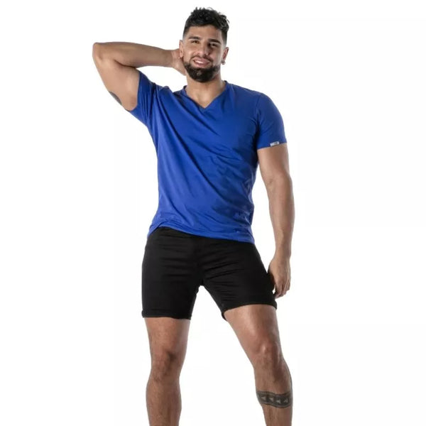Blaues Colorful-T-Shirt von TOF Paris