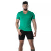 Grünes Colorful V-T-Shirt im modernen Designer Look von TOF Paris