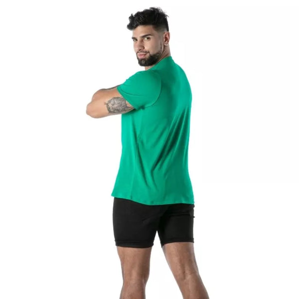 Grünes Colorful V-T-Shirt im modernen Designer Look von TOF Paris – Ansicht 3