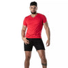 Rotes Colorful-T-Shirt | TOF Paris
