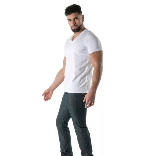 Weißes Colorful-T-Shirt von TOF Paris – Ansicht 3