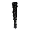 COURTLY-3011 Overknee Stiefel Schwarz | Pleaser