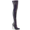 COURTLY-3015 Overknee Stiefel Schwarz | Pleaser