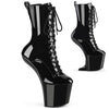 CRAZE-1040 Plateau Pony Stiefeletten - Schwarz Lack | Pleaser
