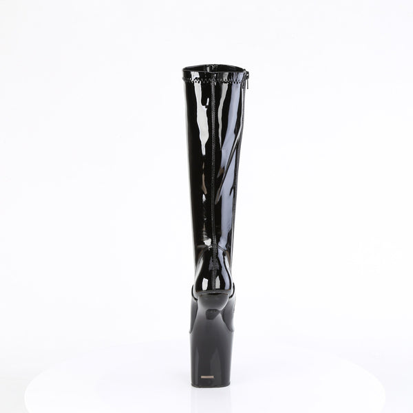 CRAZE-2000 Plateau Pony Stiefel - Schwarz Lack von Pleaser – Ansicht 4