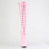 CRAZE-2023 Plateau Pony Stiefel - Rosa Lack von Pleaser – Ansicht 2