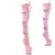 CRAZE-3028 Plateau Pony Overknee Stiefel - Rosa Lack | Pleaser