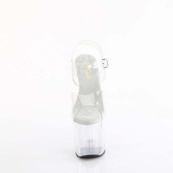 CRAZE-808 Plateau Pony Sandaletten - PVC durchsichtig von Pleaser – Ansicht 2