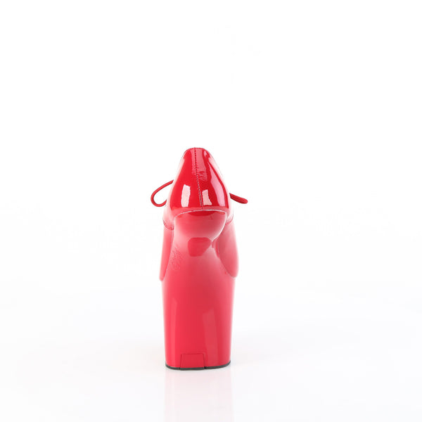 CRAZE-860 Plateau Schuhe Rot Lack von Pleaser – Ansicht 4