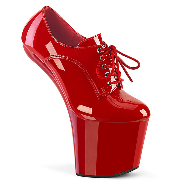 CRAZE-860 Plateau Schuhe Rot Lack von Pleaser