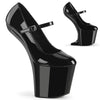 CRAZE-880 Plateau Pumps - Schwarz Lack von Pleaser