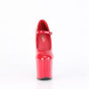 CRAZE-880 Plateau Pumps - Rot Lack von Pleaser – Ansicht 2