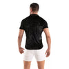 Herren Samtshirt Slim Fit Schwarz - Elegant & Komfortabel | TOF Paris