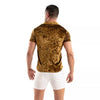Samtene Herrenbluse Gold - Slim Fit mit elegantem Glanz | TOF Paris