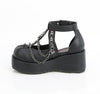 CUBBY-28 Plateau Schuhe Schwarz Matt von DemoniaCult – Ansicht 3