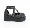 CUBBY-28 Plateau Schuhe Schwarz Matt von DemoniaCult – Ansicht 5