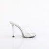 CUPID-401 - Pantoletten - Silber/Transparent | Fabulicious