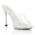 CUPID-401 - Pantoletten - Silber/Transparent | Fabulicious