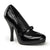 CUTIEPIE-02 Plateau Pumps Schwarz Lack | Pin Up Couture