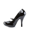 CUTIEPIE-02 Plateau Pumps Schwarz Lack | Pin Up Couture
