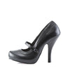 CUTIEPIE-02 Plateau Pumps Schwarz Matt | Pin Up Couture