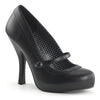 CUTIEPIE-02 Plateau Pumps Schwarz Matt | Pin Up Couture
