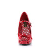 CUTIEPIE-08 Plateau Pumps Lack Rot | Pin Up Couture