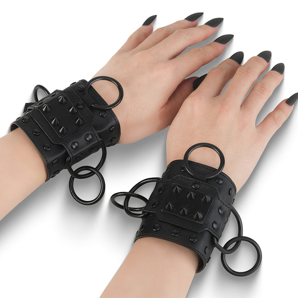 DA-402 Armmanschetten Schwarz Matt von DemoniaCult