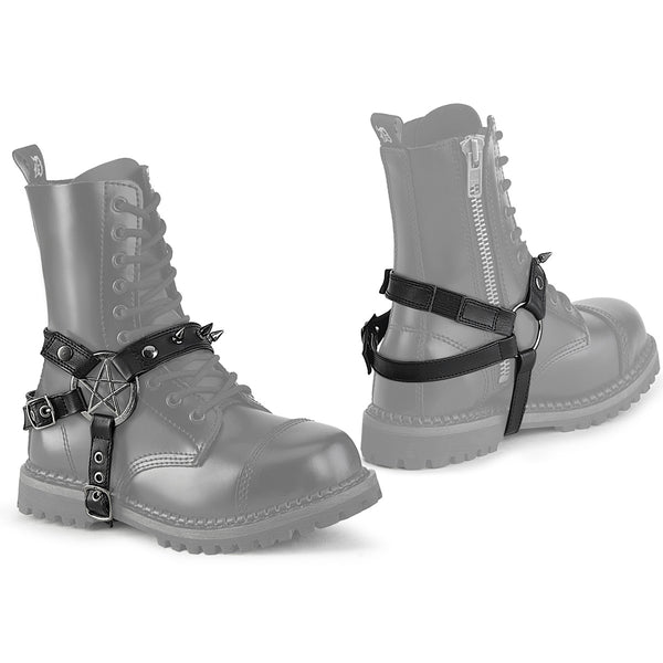 DA-510 Stiefel-Harness Schwarz Matt von DemoniaCult