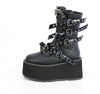 DAMNED-156 Plateau Stiefel Schwarz Matt von DemoniaCult – Ansicht 3