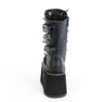 DAMNED-156 Plateau Stiefel Schwarz Matt von DemoniaCult – Ansicht 4