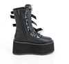 DAMNED-156 Plateau Stiefel Schwarz Matt von DemoniaCult – Ansicht 5