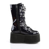 DAMNED-225 Plateau Stiefel Schwarz Lack Holo von DemoniaCult – Ansicht 5