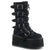 DAMNED-225 Plateau Stiefel Schwarz Samt | DemoniaCult