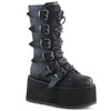 DAMNED-225 Plateau Stiefel Schwarz | DemoniaCult