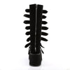 DAMNED-31 Plateau Stiefel Schwarz samt | DemoniaCult SALE