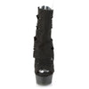 DELIGHT-1014 Plateau Stiefeletten schwarz | Pleaser