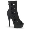 DELIGHT-1014 Plateau Stiefeletten schwarz | Pleaser