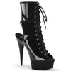 DELIGHT-1016 Plateau Stiefeletten Lack Schwarz | Pleaser