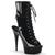 DELIGHT-1016 Plateau Stiefeletten Lack Schwarz | Pleaser