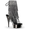DELIGHT-1017RSF Plateau Stiefeletten Schwarz | Pleaser
