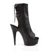 DELIGHT-1018 Plateau Stiefeletten Schwarz | Pleaser
