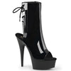 DELIGHT-1018 Plateau Stiefeletten Lack Schwarz | Pleaser
